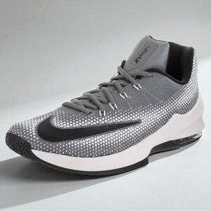 Nike Men's Air Max Infuriate Low Gray Basketball Shoes Size 9.5